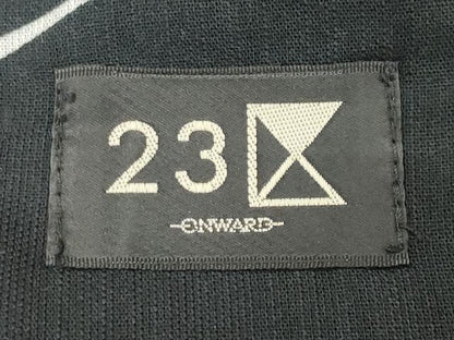 平和屋着物∴夏物 浴衣 23区 桔梗 黒地 綿 逸品 CABG4021gh
