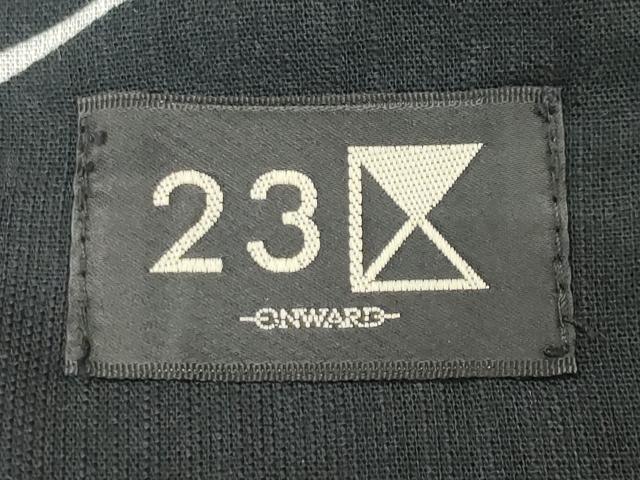 平和屋着物∴夏物 浴衣 23区 桔梗 黒地 綿 逸品 CABG4021gh