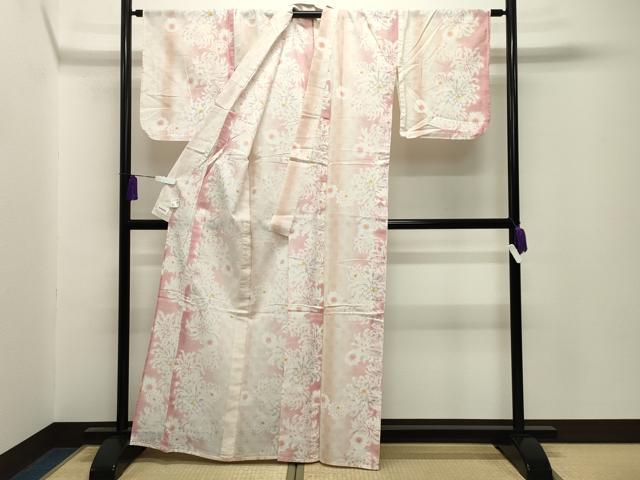 平和屋着物∴夏物 浴衣 菊間道 暈し染め 綿麻 逸品 CABG4026gh