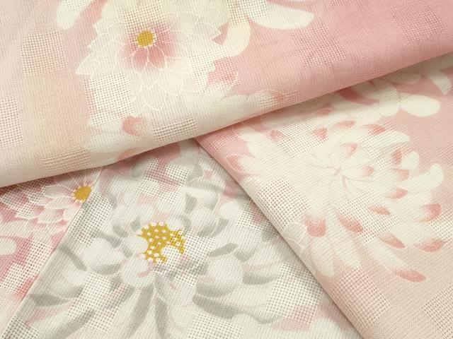 平和屋着物∴夏物 浴衣 菊間道 暈し染め 綿麻 逸品 CABG4026gh
