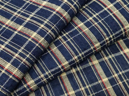 平和屋着物∴夏物 浴衣 しじら織 格子柄 綿 逸品 CABG4031gh