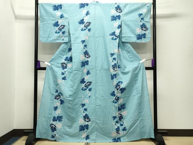 平和屋着物∴夏物 撫松庵 浴衣 朝顔 綿麻 逸品 CABG4046gh