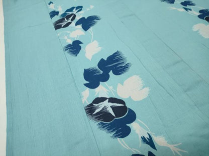 平和屋着物∴夏物 撫松庵 浴衣 朝顔 綿麻 逸品 CABG4046gh