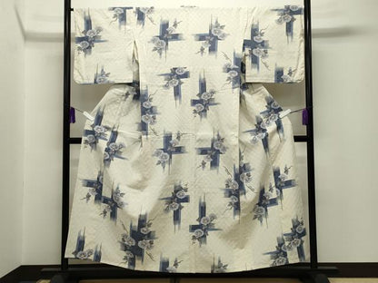 平和屋着物∴夏物 夢工房 浴衣 朝顔 綿 逸品 CABG4047gh