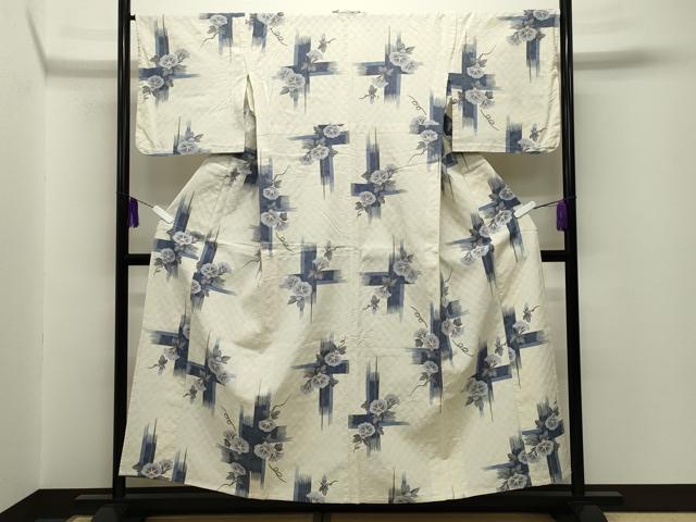 平和屋着物∴夏物 夢工房 浴衣 朝顔 綿 逸品 CABG4047gh