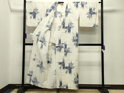 平和屋着物∴夏物 夢工房 浴衣 朝顔 綿 逸品 CABG4047gh