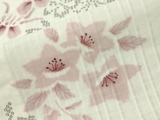 平和屋着物∴夏物 夢工房 浴衣 杜若 桔梗 綿麻 逸品 CABG4049gh
