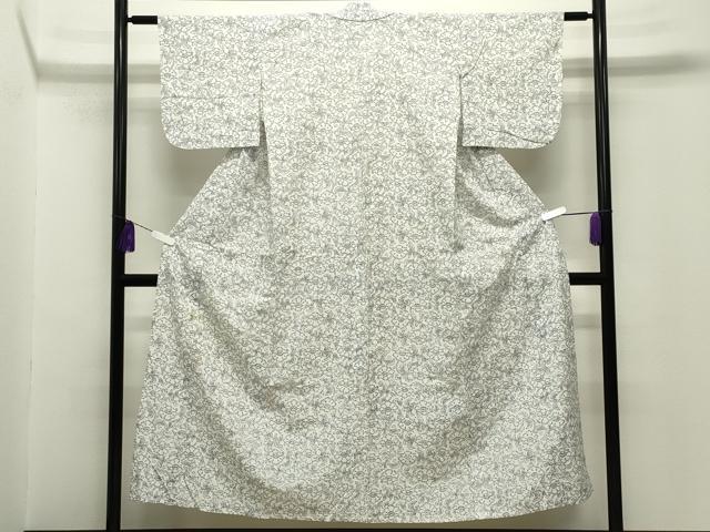 平和屋着物∴夏物 浴衣 綿絽 更紗花唐草文 綿 逸品 CABG4050gh