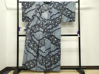 平和屋着物∴夏物 浴衣 有松鳴海絞り 雲重ね吉祥文 綿 逸品 CABG4055gh