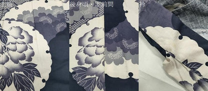 平和屋着物∴夏物 撫松庵 浴衣 雪輪重ね花文 綿 逸品 CABG4061gh