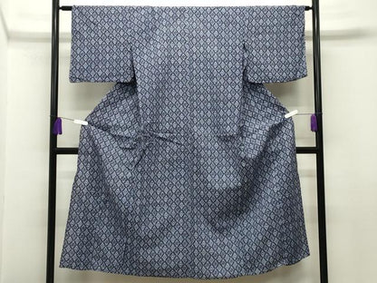 平和屋着物∴夏物 浴衣 菱吉祥文 綿 逸品 CABG4062gh