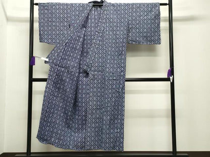 平和屋着物∴夏物 浴衣 菱吉祥文 綿 逸品 CABG4062gh