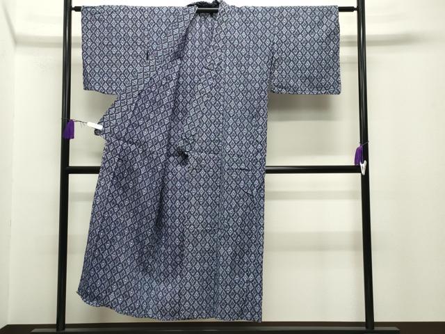 平和屋着物∴夏物 浴衣 菱吉祥文 綿 逸品 CABG4062gh