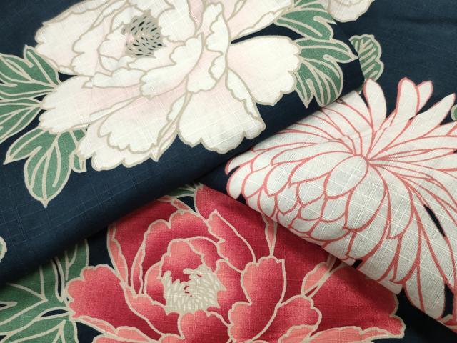 平和屋着物∴夏物　浴衣　草花文　綿　逸品　CABG4068gh