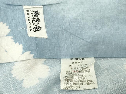 平和屋着物∴夏物 撫松庵 浴衣 トンボ 舞桜文 暈し染め 綿 逸品 CABG4069gh