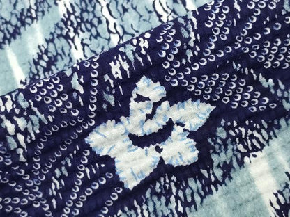 平和屋着物∴夏物 浴衣 流水花唐草文 綿 逸品 CABG4080gh