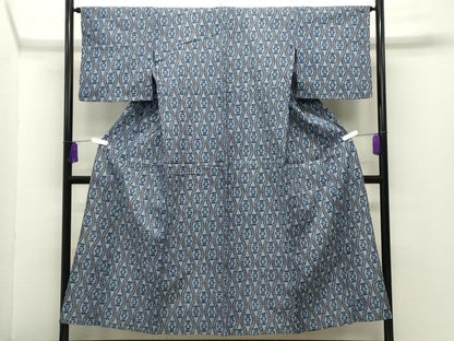 平和屋着物∴夏物 浴衣 立涌花文 綿 逸品 CABG4082gh