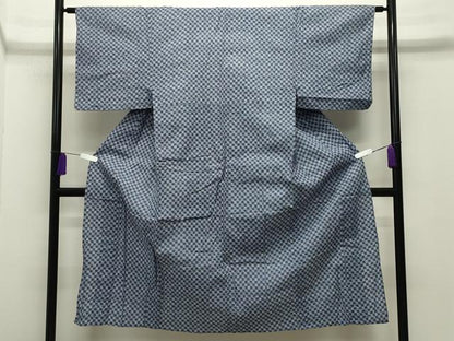 平和屋着物∴夏物 男性 浴衣 市松文 綿 逸品 CABG4087gh