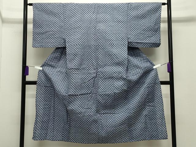平和屋着物∴夏物 男性 浴衣 市松文 綿 逸品 CABG4087gh