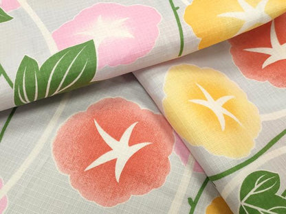 平和屋着物∴夏物 綿紅梅 浴衣 朝顔 綿 逸品 CABG4104gh