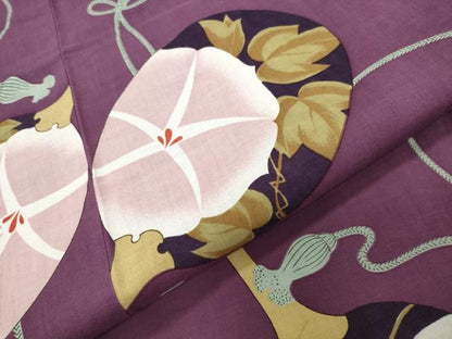 平和屋着物∴夏物 浴衣 朝顔 団扇 蛍 綿 逸品 CABG4118gh