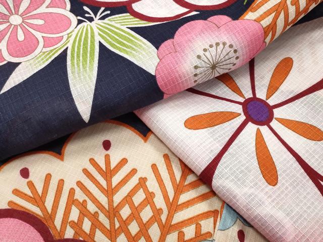 平和屋着物∴夏物 綿紅梅 浴衣 松竹梅文 綿 逸品 CABG4120gh