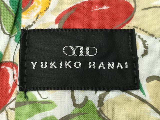 平和屋着物∴夏物　ファッションデザイナー 花井幸子　浴衣　草花文　綿　逸品　CABG4128gh