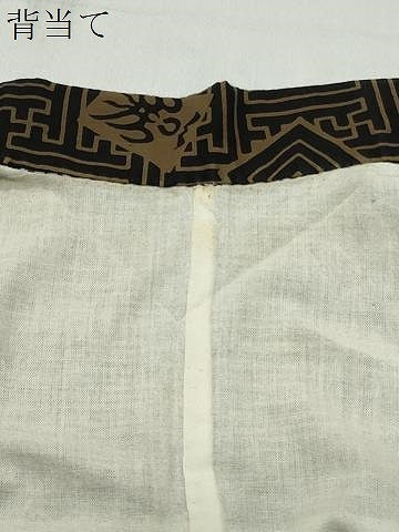 平和屋着物∴夏物 浴衣 隈取 紗綾形菱文 黒地 綿 逸品 CABG4130gh