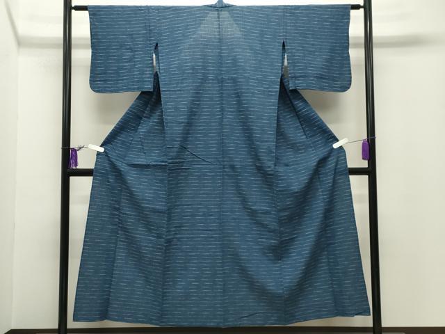 平和屋着物∴夏物　浴衣　しじら織　横段文　綿　逸品　CABG4131gh