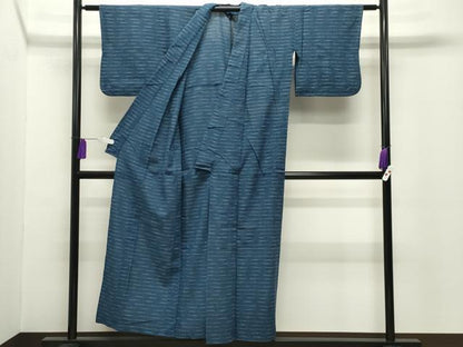 平和屋着物∴夏物　浴衣　しじら織　横段文　綿　逸品　CABG4131gh