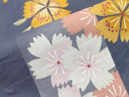 平和屋着物∴夏物 浴衣 舞桜文 綿 逸品 CABG4135gh