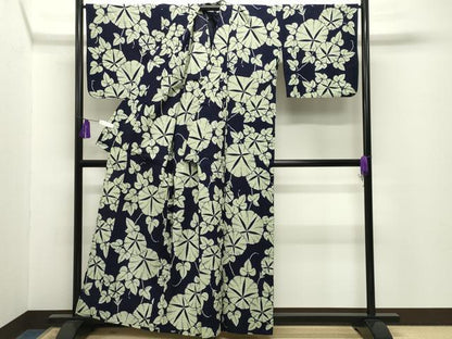 平和屋着物∴夏物 浴衣 朝顔 綿 逸品 CABG4138gh