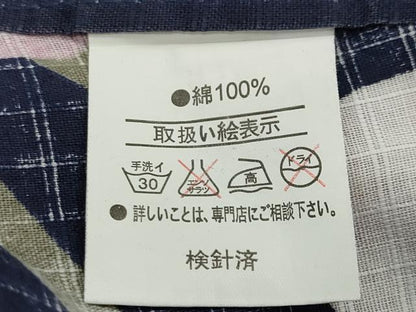 平和屋着物∴夏物 浴衣 舞花文 綿 逸品 CABG4149gh