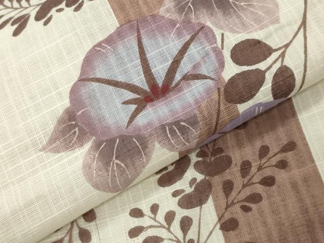 平和屋着物∴夏物 ファッションデザイナー コシノジュンコ 浴衣 朝顔 綿 逸品 CABG4150gh