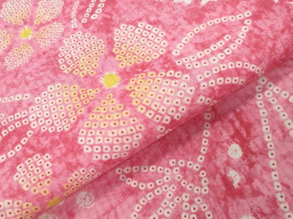 平和屋着物∴夏物 浴衣 草花文 綿 逸品 CABG4154gh