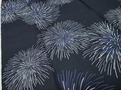 平和屋着物∴夏物 浴衣 花火 綿 逸品 CABG4155gh