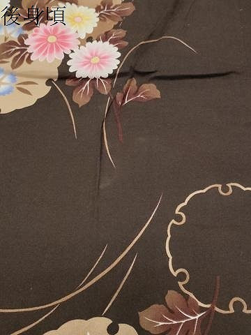 平和屋着物∴夏物 浴衣 跳兎 雪輪重ね花文 綿 逸品 CABG4157gh