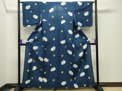 平和屋着物∴夏物 浴衣 兎 綿 逸品 CABG4159gh