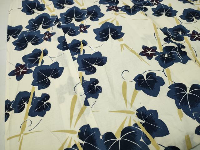 平和屋着物∴夏物 浴衣 トンボ 唐草文 綿 逸品 CABG4160gh