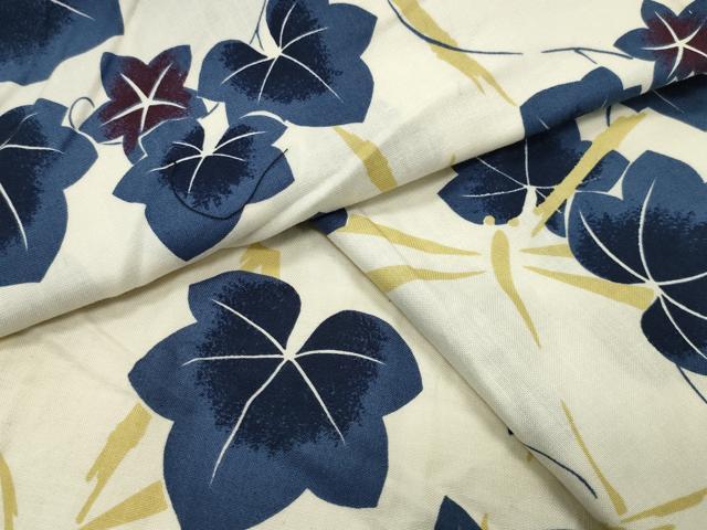 平和屋着物∴夏物 浴衣 トンボ 唐草文 綿 逸品 CABG4160gh