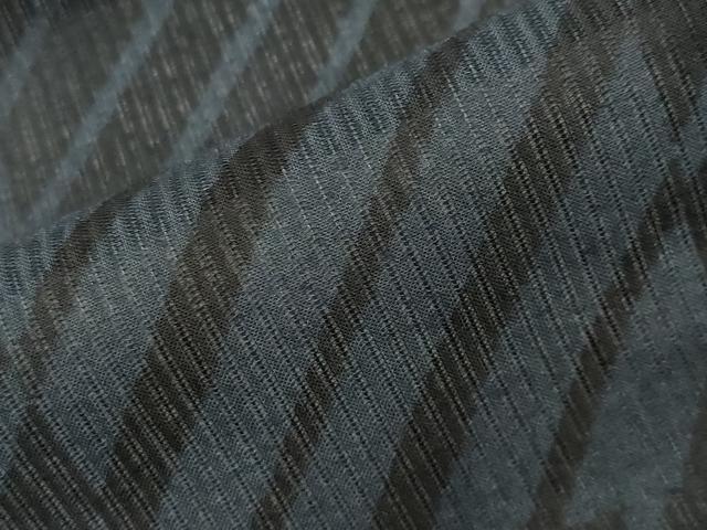 平和屋着物∴夏物 男性 浴衣 市松斜線文 黒地 綿 逸品 CABG4164gh