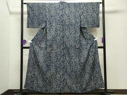 平和屋着物∴夏物　浴衣　舞蝶花文　綿　逸品　CABG4178gh