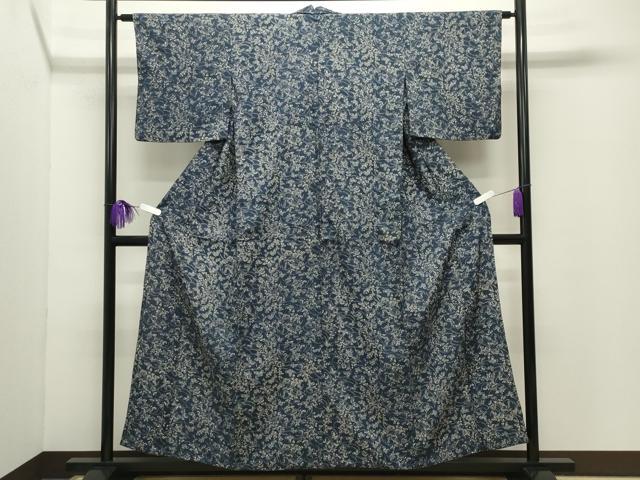 平和屋着物∴夏物　浴衣　舞蝶花文　綿　逸品　CABG4178gh