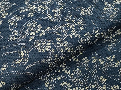 平和屋着物∴夏物　浴衣　舞蝶花文　綿　逸品　CABG4178gh
