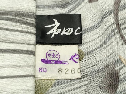 平和屋着物∴夏物 服飾評論家 市田ひろみ 浴衣 花唐草文 やまと誂製 綿 逸品 CABG4179gh