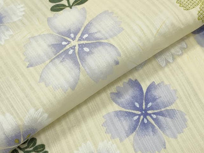 平和屋着物∴夏物 浴衣 舞花文 綿 逸品 CABG4192gh