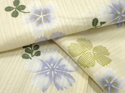 平和屋着物∴夏物 浴衣 舞花文 綿 逸品 CABG4192gh