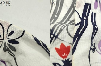 平和屋着物∴夏物 綿紅梅 浴衣 杜若梅笹文 さが美扱い 綿 逸品 未使用 CABG4195gh