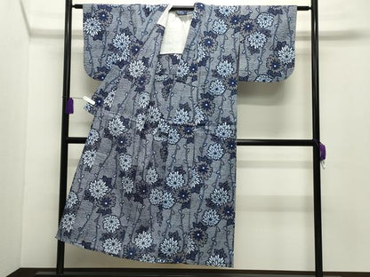 平和屋着物∴夏物 浴衣 草花文 綿 逸品 CABG4199gh