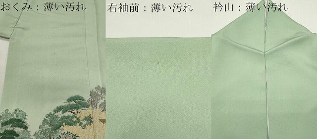 平和屋着物■豪華色留袖 寿光織 風景文 暈し染め 金銀糸 さが美扱い 正絹 逸品 CABG4202gh